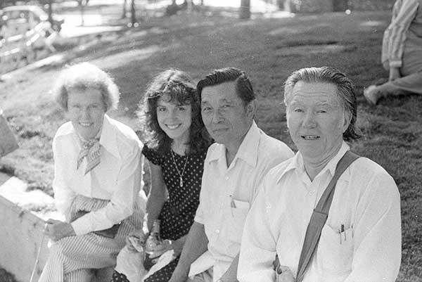 Dorothy Stafford, Kit Stafford, Hideo Hashimoto, and William Stafford