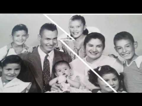 Rita as a child (top center) with her parents, brothers, and sisters.