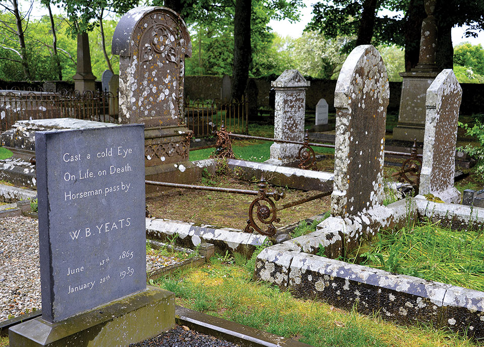 The grave of William Butler Yeats