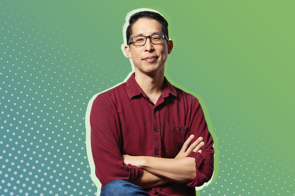 A photograph of Gene Luen Yang