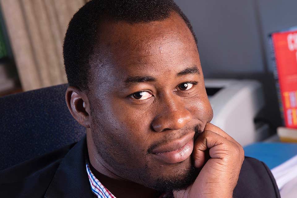 A photograph of Chigozie Obioma