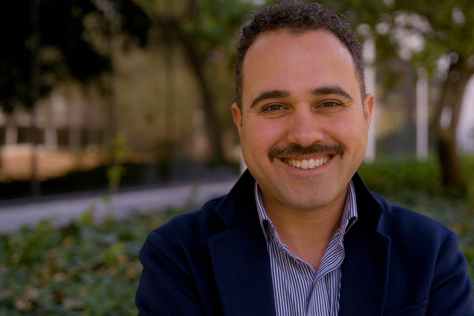 A photograph of Ahmed Naji