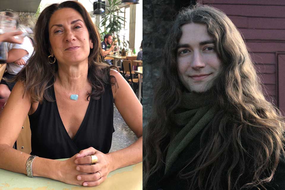 The poet Phoebe Giannisi and translator Brian Sneeden