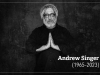 A photograph of Andrew Singer. Text reads: Andrew Singer. 1965-2023.