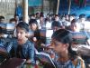 Rohingya children in a school in a refugee camp