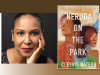 A photograph of Cleyvis Natera juxtaposed with the cover to her book Neruda on the Park