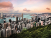 A panoramic shot of Hong Kong