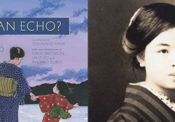 The cover to Misuzu Kaneko's Are You an Echo with a photo of the author