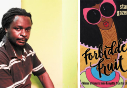 Left: Stanley Gazemba. Right: Book cover for Forbidden Fruit