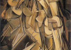 Marcel Duchamp, Nude Descending a Staircase (1912), oil on canvas, 147 × 89.2 cm, Philadelphia Museum of Art / The Louise and Walter Arensberg Collection, 1950