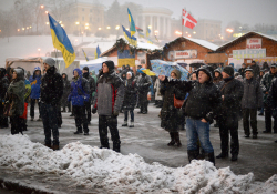 Protesters in Kiev