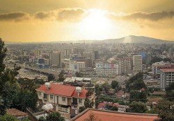 A panoramic view of Addis Ababa